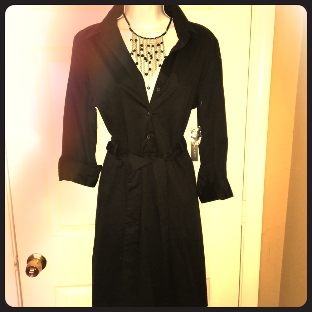 Black Dress with Buttons!!